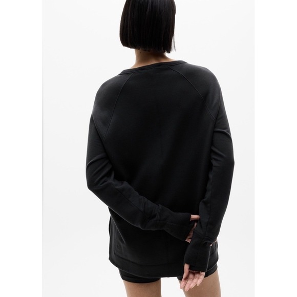 ATHLETA Coaster Luxe Recover Sweatshirt Black SZ XL - Picture 5 of 14